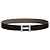Hermès Buckle Reversible Black Epsom Matte Silver Men's Leather Belt - view 2