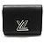 Louis Vuitton Cartera compacta y monedero Black Épi Silver-Tone Twist Negro