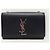Saint Laurent Borsa Kate piccola in pelle Grande Poudre nera con finiture argentate Nero - vista 2