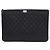Chanel Clutch Large Silver Boy di Black Caviar Nero