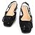 Valentino Sandali slingback da donna in vernice nera con logo firma Nero