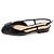 Valentino Sandali slingback da donna in vernice nera con logo firma Nero - vista 4