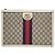 Gucci Clutch Portfolio GG Supreme White Ophidia Bianco