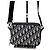 Dior Pochette a tracolla con zip in jacquard Oblique Multicolore