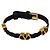 Valentino Bracciale in pelle intrecciata con logo Bunny Multicolore - vista 3