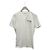 Brunello Cucinelli Weißes Kurzarm-T-Shirt aus Leder mit Rundtasche