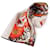 Alexander Mcqueen Sciarpa Floral Skull Bianco  - vista 1