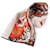 Alexander Mcqueen Sciarpa Floral Skull Bianco  - vista 3