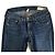 Rag & Bone Skinny Jeans aus blauem Denim mit asymmetrischem Schnitt - Ansicht 3