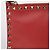 Valentino Clutch Rockstud in pelle rossa Rosso - vista 2