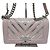 Chanel Borsa Boy Chevron Argento Serie Borsa a Spalla Medium