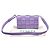 Bottega Veneta Borsa a tracolla Cassette in intreccio Intrecciato viola Porpora - vista 3