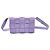 Bottega Veneta Borsa a tracolla Cassette in intreccio Intrecciato viola Porpora - vista 5