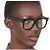 Céline Gafas cuadradas oversized en acetato carey Asian Fit Roja - vista 3