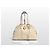 Saint Laurent Borsa Tote Muse Gold Metallic Leather PM Ivory Bianco - vista 2