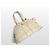 Saint Laurent Borsa Tote Muse Gold Metallic Leather PM Ivory Bianco - vista 3