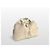 Saint Laurent Borsa Tote Muse Gold Metallic Leather PM Ivory Bianco - vista 5