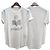 Isabel Marant Etual KOLDI Leinen T-Shirt mit silbernem Logo Weiß - Ansicht 9