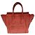 Céline Bolsa Tote Nano Luggage em couro de bezerro cor laranja - vista 2