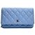 Chanel WOC Classic Caviar Blu Oro Giallo Chip