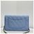 Chanel WOC Classic Caviar Blu Oro Giallo Chip - vista 10