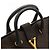 Borsa Tote Yves Saint Laurent Cabas Chyc Medium con logo dorato Marrone - vista 6