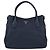 Prada Borsa Tote e Borsa a Spalla Vitello Placcata Oro Blu