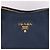 Prada Borsa Tote e Borsa a Spalla Vitello Placcata Oro Blu - vista 2