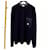 Langarm-Strickpullover mit Moncler Logo-Patch Blau  - Ansicht 1