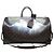 Louis Vuitton Monogram Silver Metallic Nebula Canvas Bandouliere Keepall Silvery