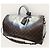 Louis Vuitton Monogram Silver Metallic Nebula Canvas Bandouliere Keepall Silvery - view 2