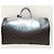 Louis Vuitton Monogram Silver Metallic Nebula Canvas Bandouliere Keepall Silvery - view 6