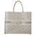 Dior Borsa Tote Book con ricamo Oblique grigio grande Marrone