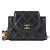 Chanel Lambskin Classic Gold-Tone Double Chain Mini Flap Crossbody Bag Black