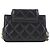 Chanel Lambskin Classic Gold-Tone Double Chain Mini Flap Crossbody Bag Black - view 3