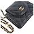 Chanel Lambskin Classic Gold-Tone Double Chain Mini Flap Crossbody Bag Black - view 5
