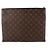 Louis Vuitton Monogram Virgil Abloh Chain Clutch Schwarz - Ansicht 3