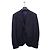 Louis Vuitton Giacca Poncho in lana nera con ricamo firma Nero