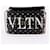 Valentino Borsa a tracolla Rockstud VLTN Logo Black Chain Nero - vista 2
