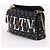 Valentino Borsa a tracolla Rockstud VLTN Logo Black Chain Nero - vista 4