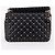 Valentino Borsa a tracolla Rockstud VLTN Logo Black Chain Nero - vista 5