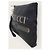 Gucci Clutch in pelle con tracolla logo Web nero - vista 2
