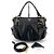 Prada Borsa Tote e Borsa a tracolla in vitello morbido Nero