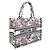 Book Tote Dior Tote de lona Lucky Flower Calendar com bordado total Medium SKU Multicor - vista 11