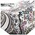 Book Tote Dior Tote de lona Lucky Flower Calendar com bordado total Medium SKU Multicor - vista 16