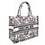 Book Tote Dior Tote de lona Lucky Flower Calendar com bordado total Medium SKU Multicor - vista 2
