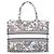 Book Tote Dior Tote de lona Lucky Flower Calendar com bordado total Medium SKU Multicor - vista 4