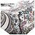 Book Tote Dior Tote de lona Lucky Flower Calendar com bordado total Medium SKU Multicor - vista 7