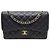 Chanel Bolsa de Ombro Black Caviar Gold Classic Flap Chain Large Series Preto - vista 2