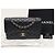 Chanel Bolsa de Ombro Black Caviar Gold Classic Flap Chain Large Series Preto - vista 8